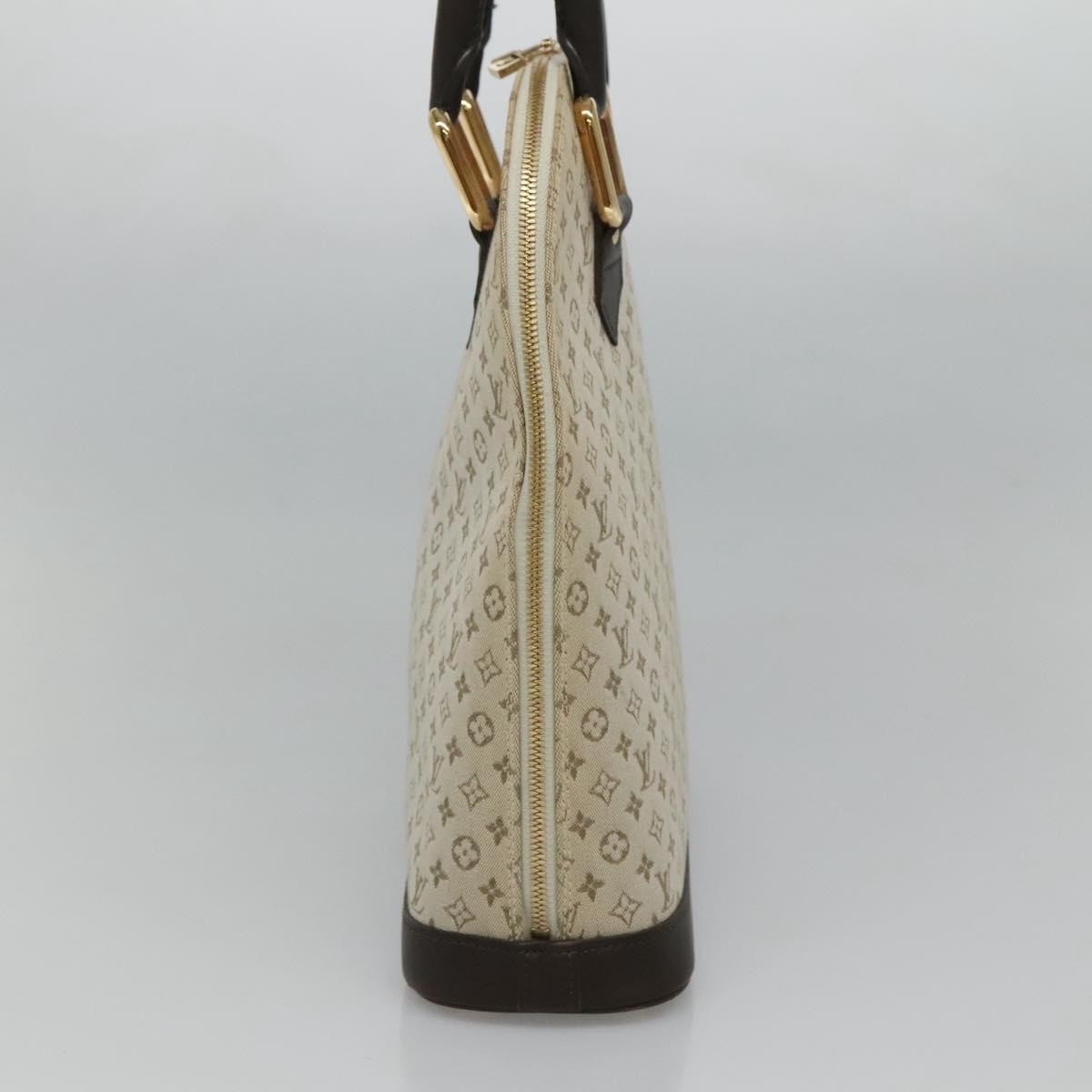Louis Vuitton Alma Mini Lin Monogram Khaki Canvas Handbag (Pre-Owned)
