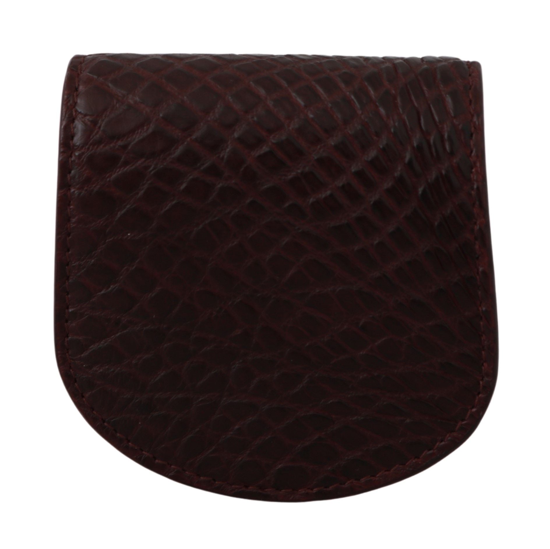 Dolce & Gabbana Brown Exotic Skin Pocket Condom Case Men's Holder