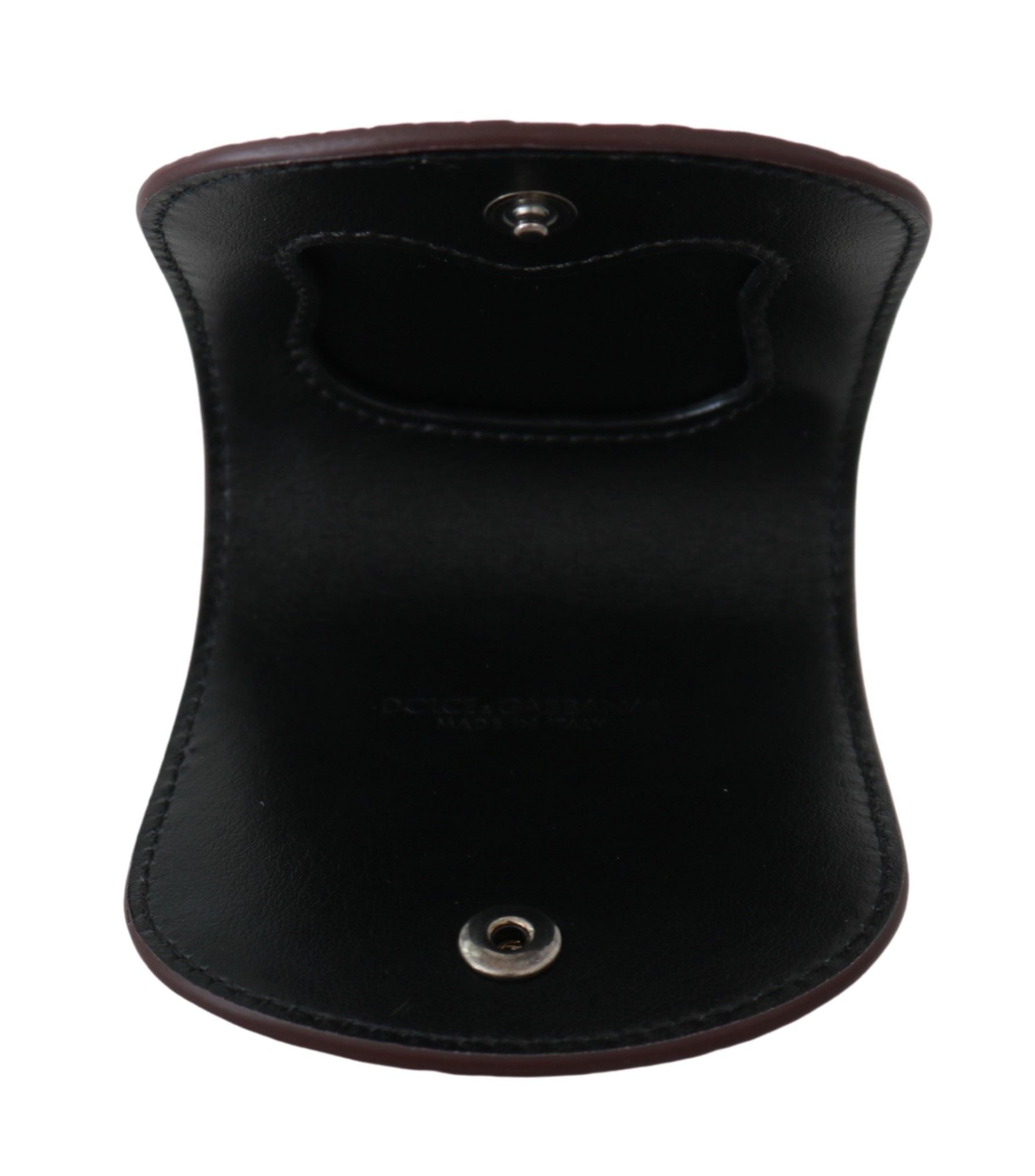 Dolce & Gabbana Brown Exotic Skin Pocket Condom Case Men's Holder