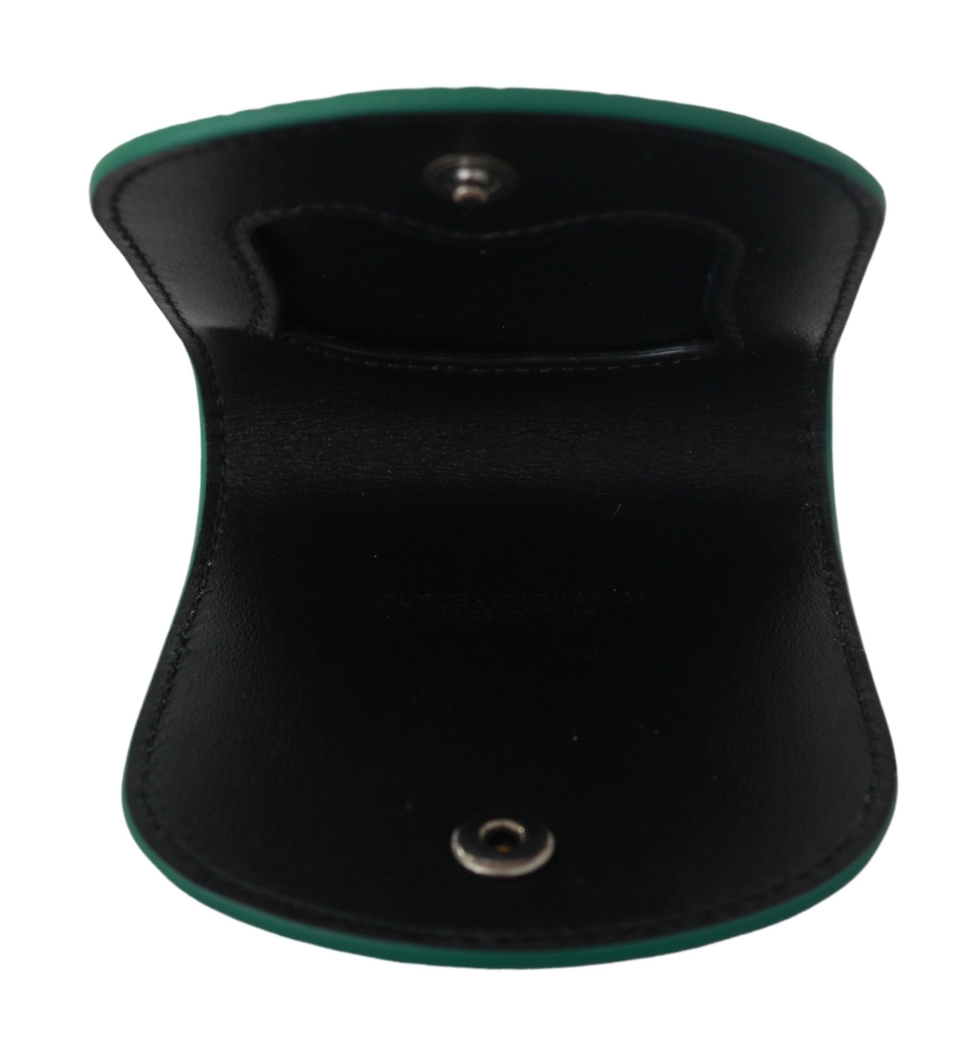 Dolce & Gabbana Green Exotic Skins Condom Case Holder Men's Wallet