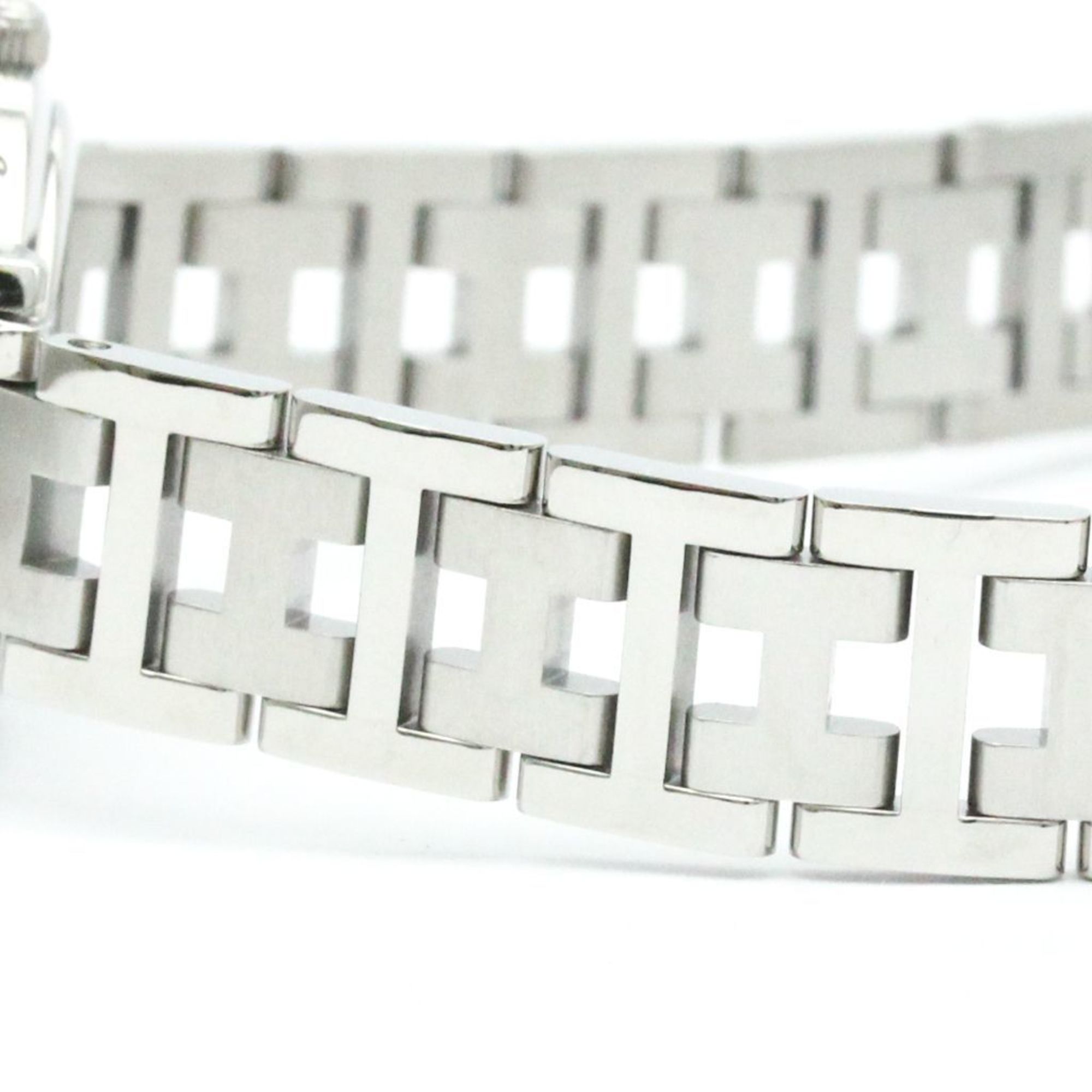 Hermès Clipper White Steel Bag Watch (Pre-Owned)