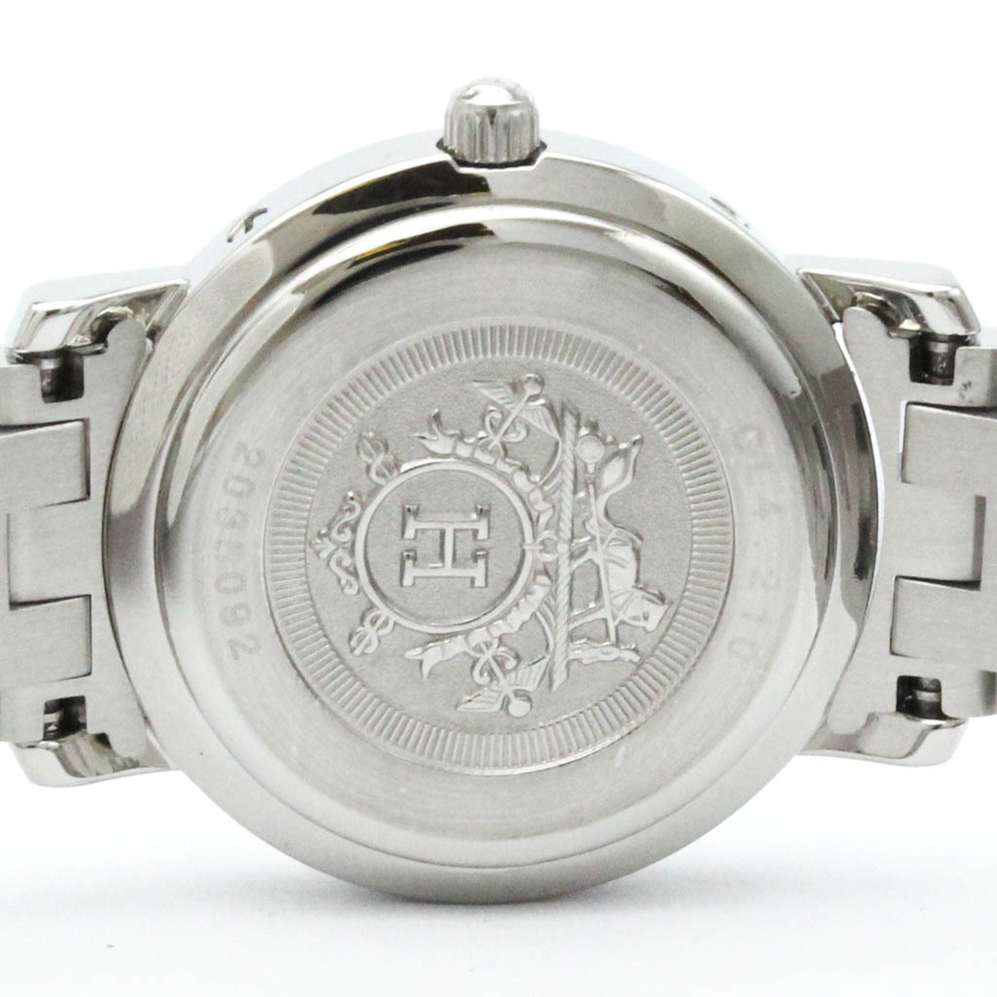 Hermès Clipper White Steel Bag Watch (Pre-Owned)