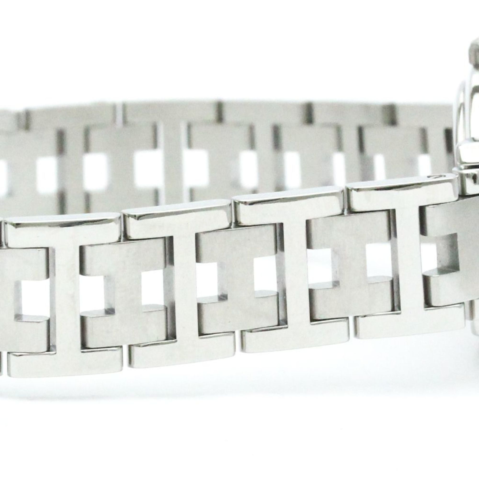 Hermès Clipper White Steel Bag Watch (Pre-Owned)