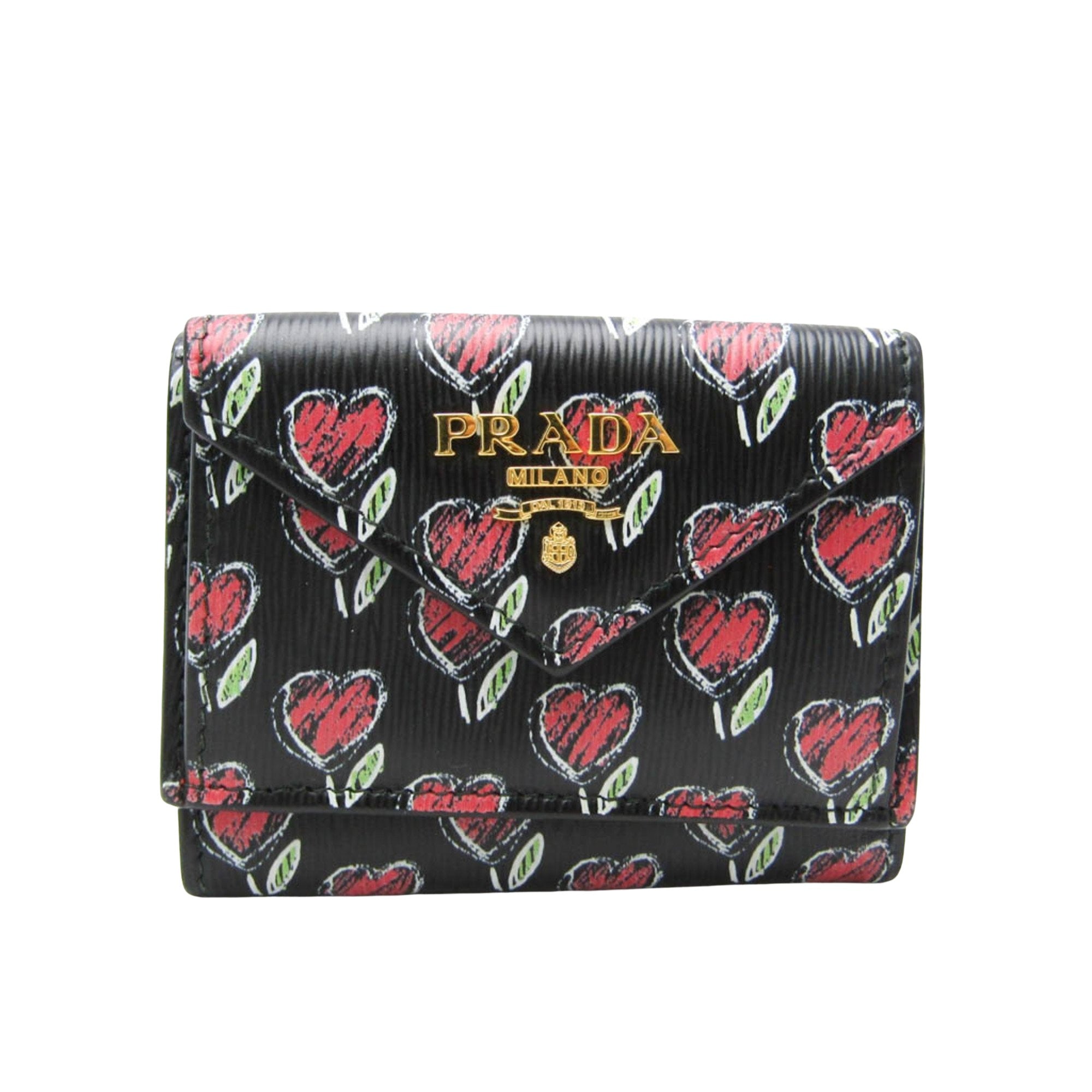 Prada Saffiano Black Leather Wallet (Pre-Owned)