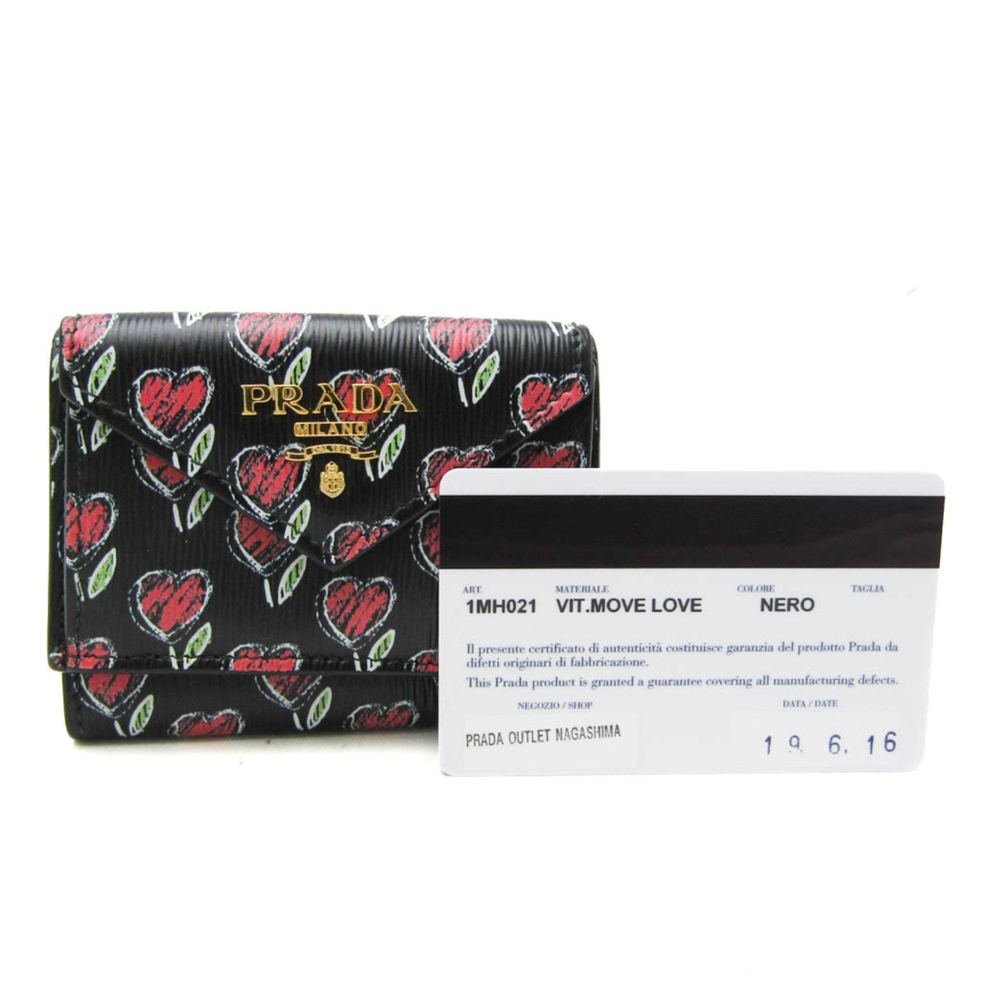Prada Saffiano Black Leather Wallet (Pre-Owned)