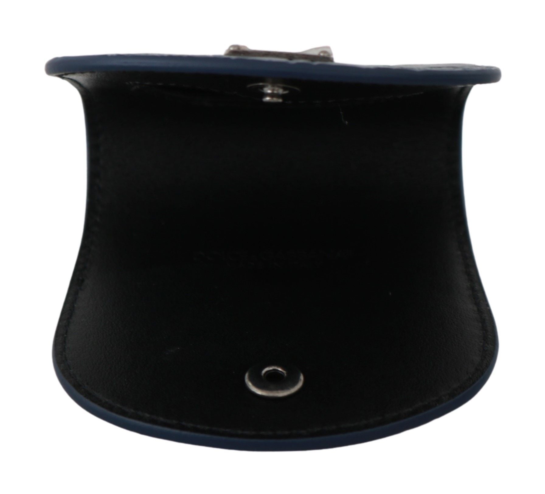 Dolce & Gabbana Blue Leather Holder Pocket Condom Men's Case