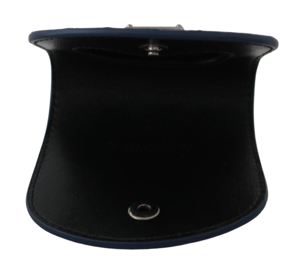 Dolce & Gabbana Blue Holder Pocket Wallet Blue Exotic Skin Condom Men's Case