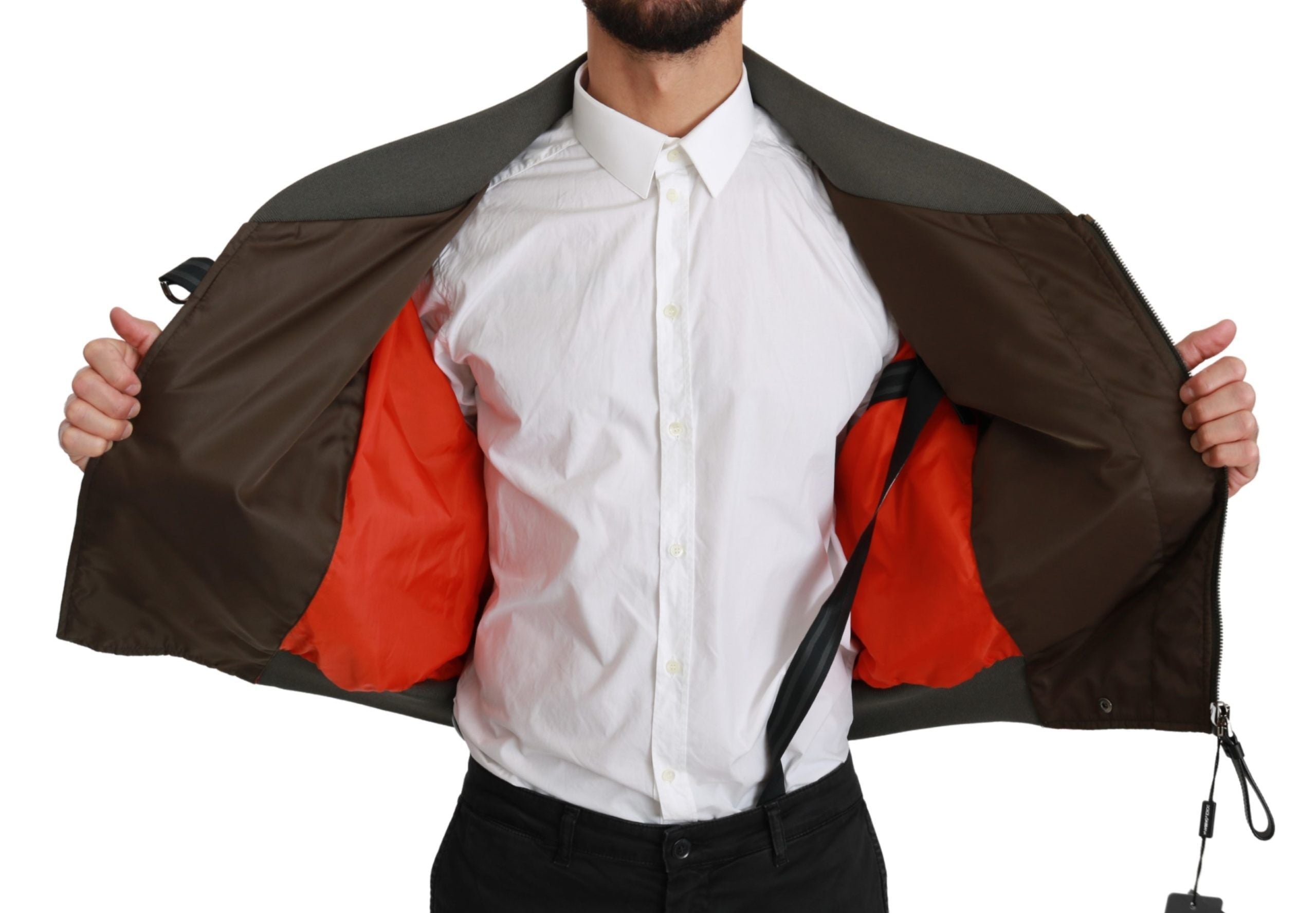 Dolce & Gabbana Sequined Double-Breasted Bomber Men's Jacket