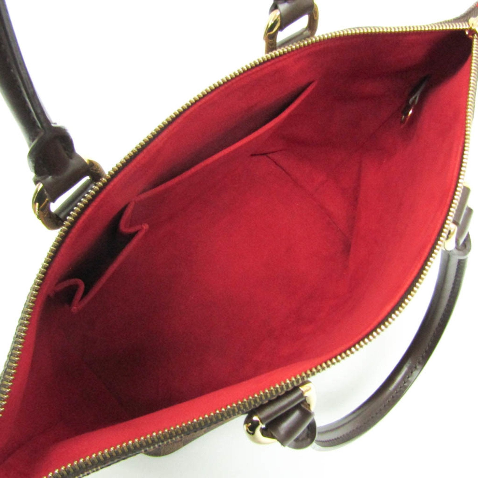 Louis Vuitton Saleya Brown Canvas Handbag (Pre-Owned)