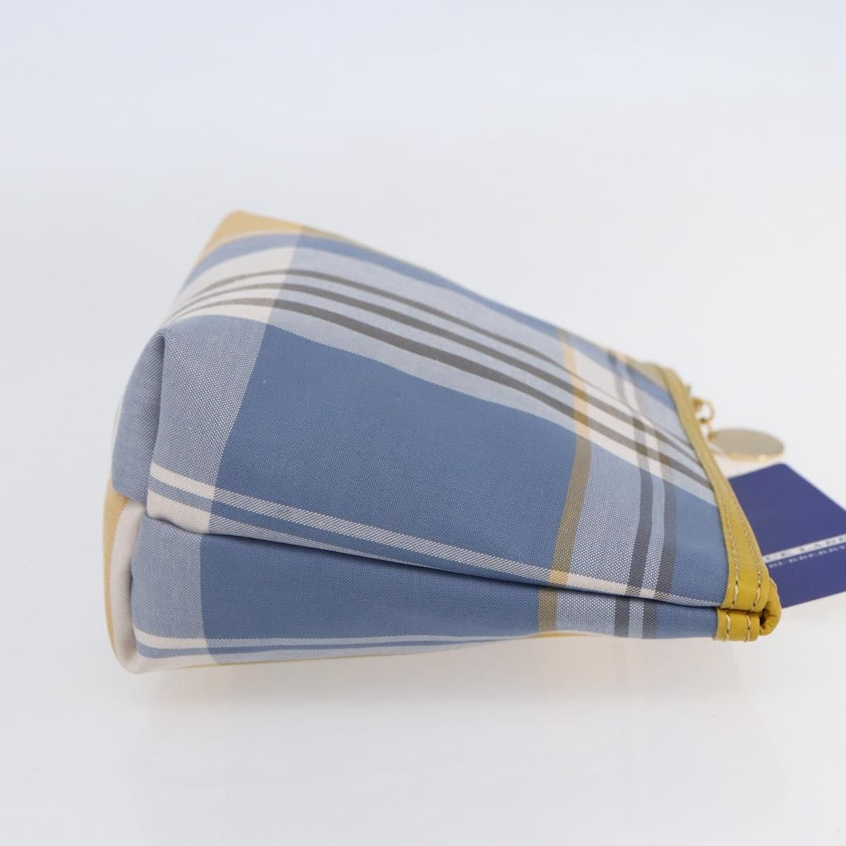 Burberry Nova Check Pochette Canvas Blue Canvas Clutche & Pouche Bag (Pre-Owned)