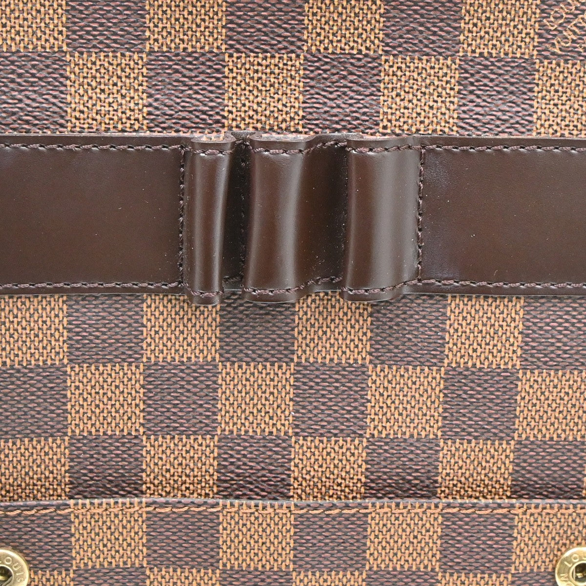 Louis Vuitton Portobello Messenger Damier Ebene Brown Canvas Clutche & Pouche Bag (Pre-Owned)