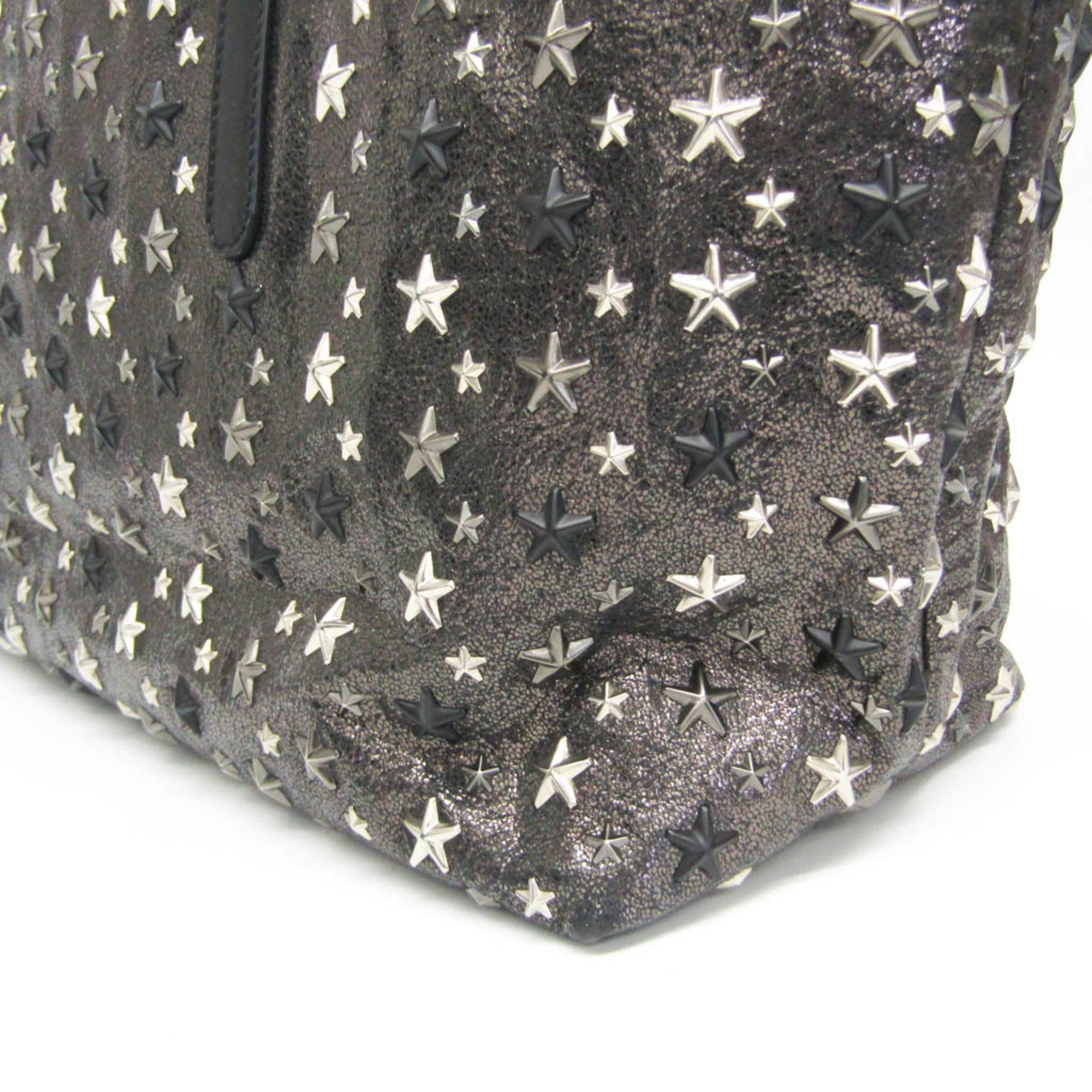 Jimmy Choo Black Leather Tote Bag (Pre-Owned)