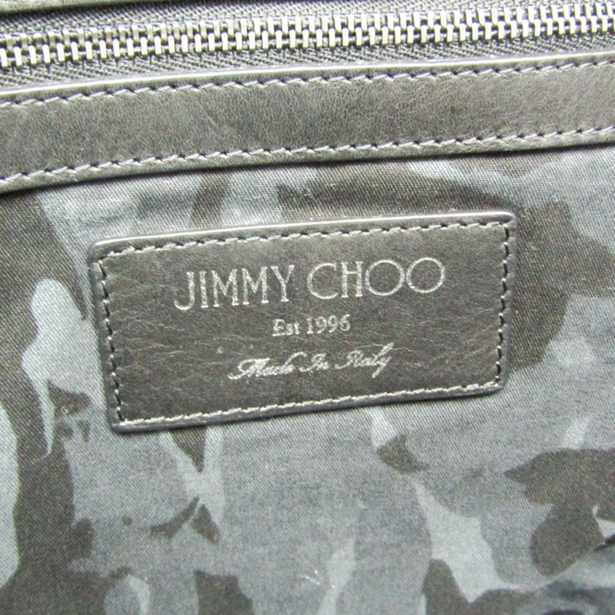 Jimmy Choo Black Leather Tote Bag (Pre-Owned)