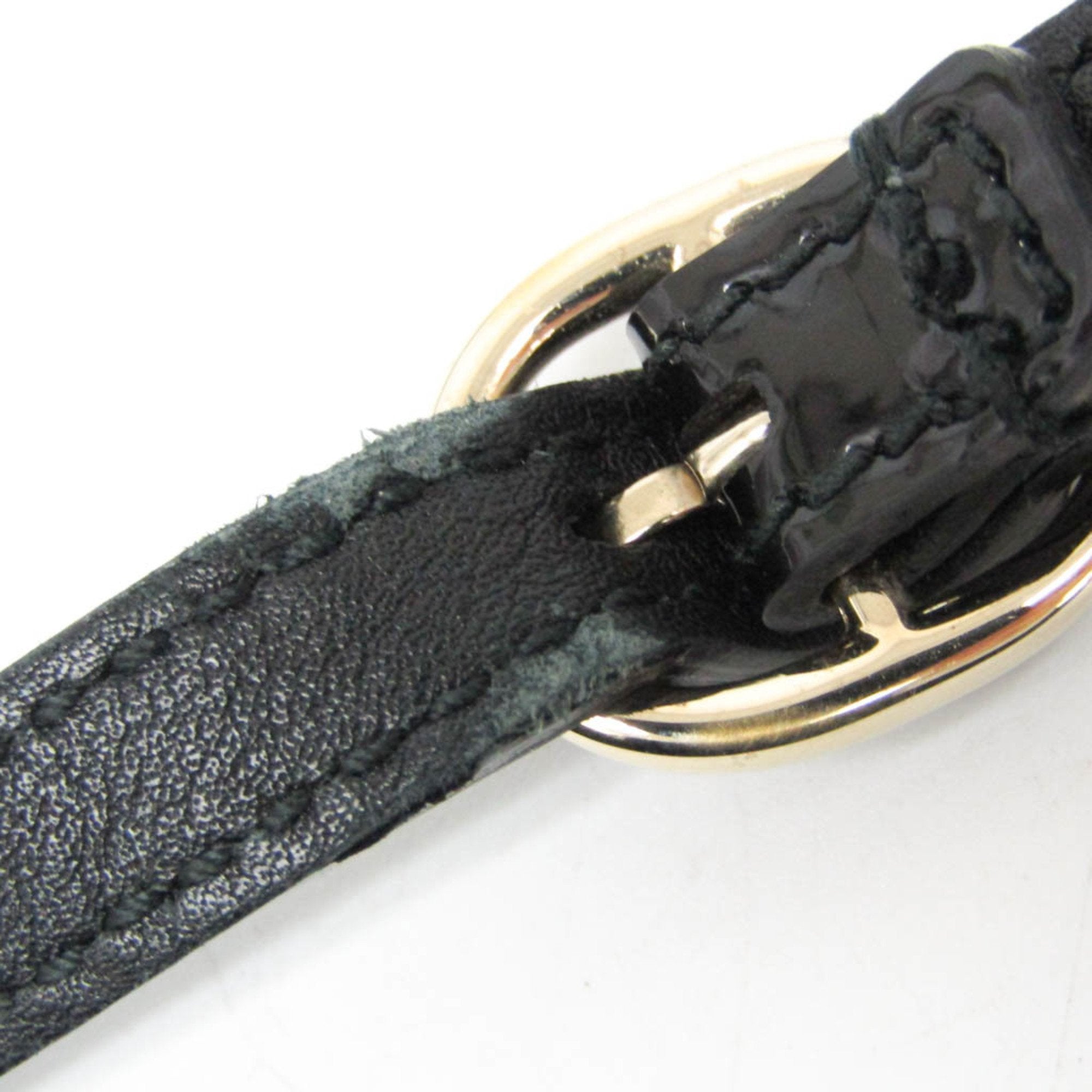 Gucci Micro Guccissima Black Patent Leather Wallet (Pre-Owned)
