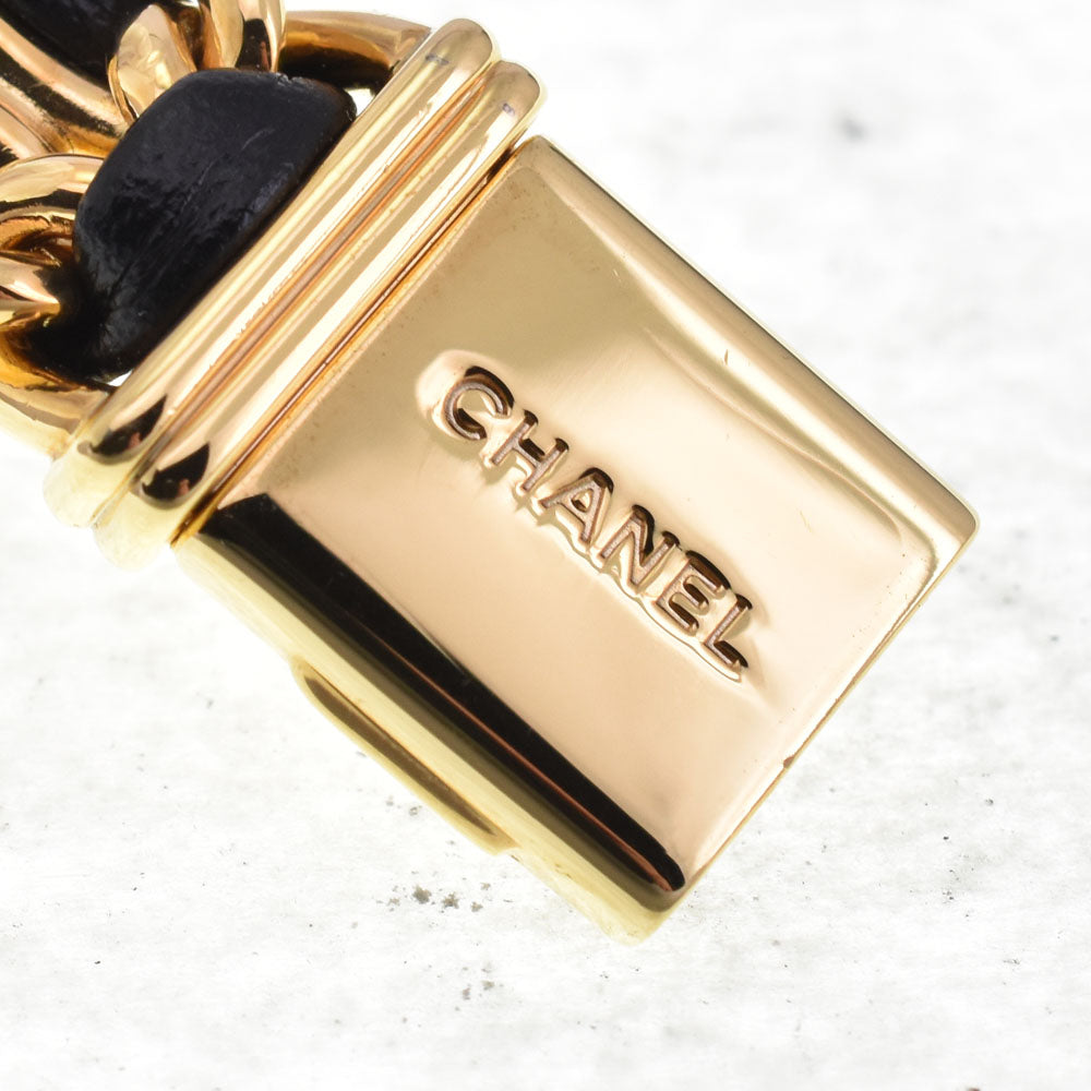 Chanel Premiere Rock Quartz Stainless Steel And Leather Watch (Pre-Owned)