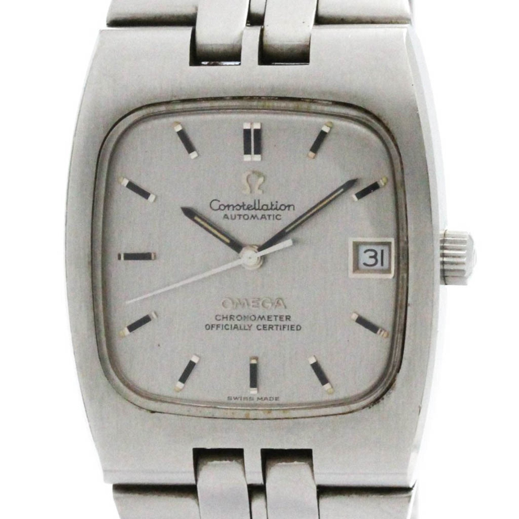 Omega Constellation Silver Steel Bag Watch (Pre-Owned)
