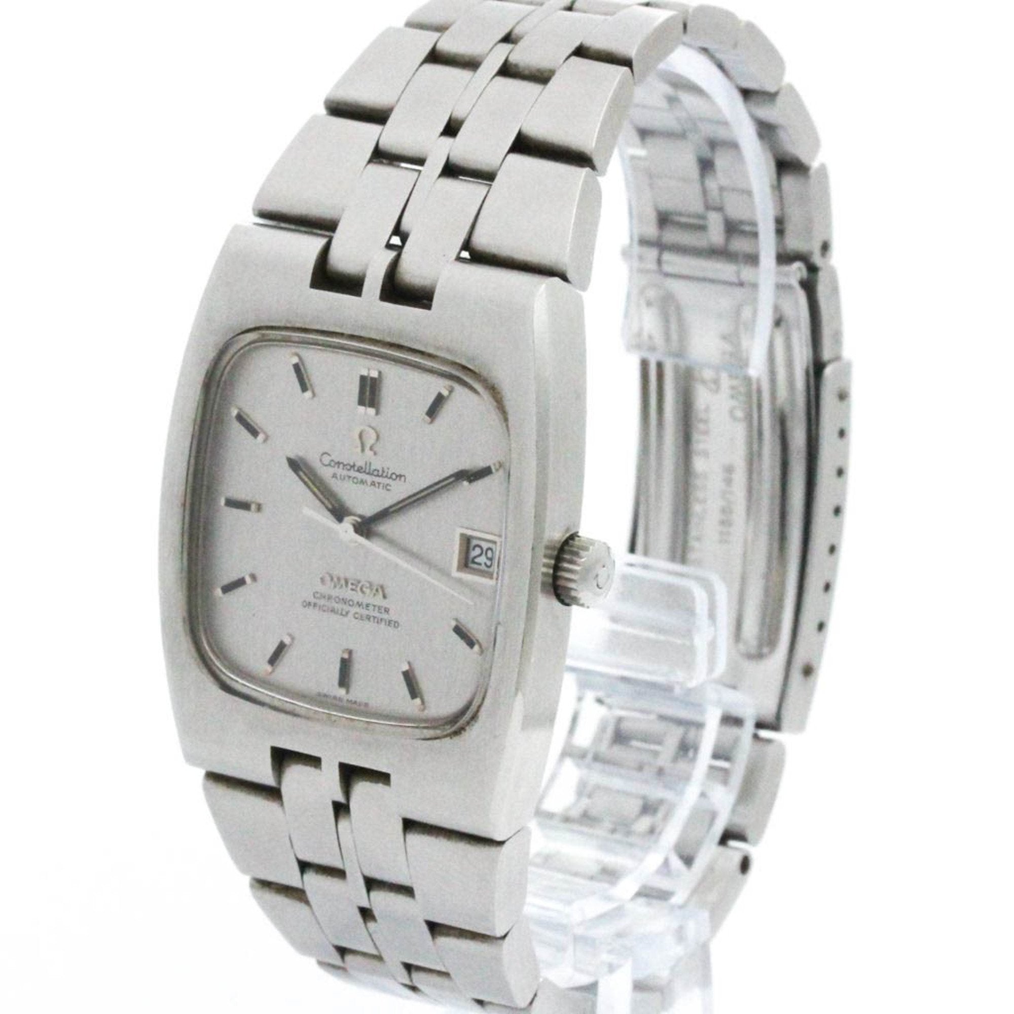 Omega Constellation Silver Steel Bag Watch (Pre-Owned)