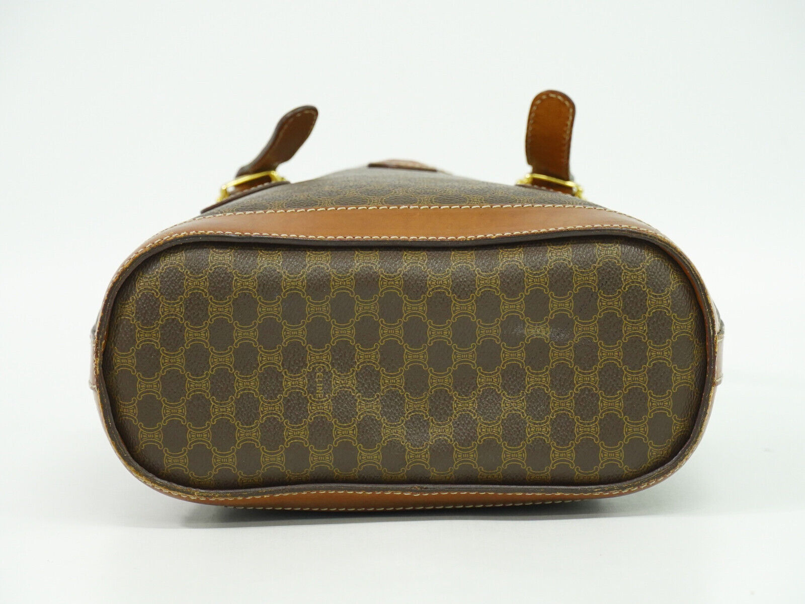Céline Macadam Brown Canvas Handbag (Pre-Owned)