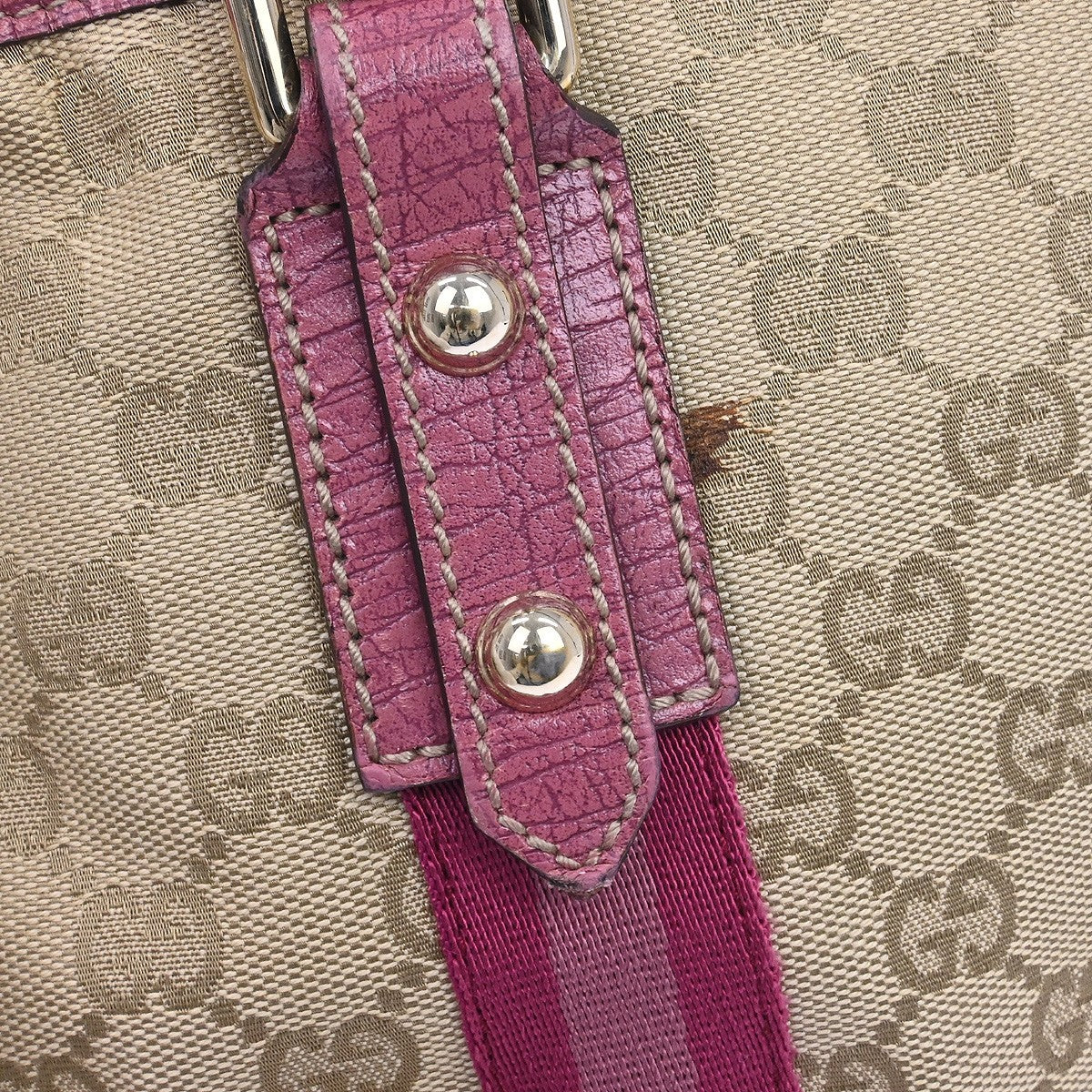 Gucci Jolicoeur Gg Canvas Beige Canvas Tote Bag Bag (Pre-Owned)