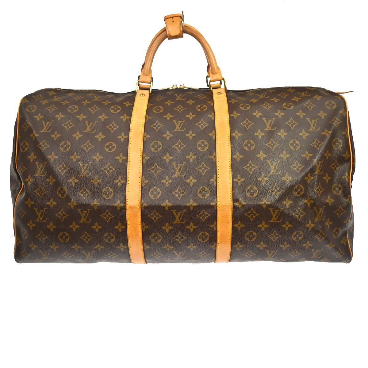 Louis Vuitton Keepall Monogram Canvas Brown Canvas Travel Bag Bag (Pre-Owned)