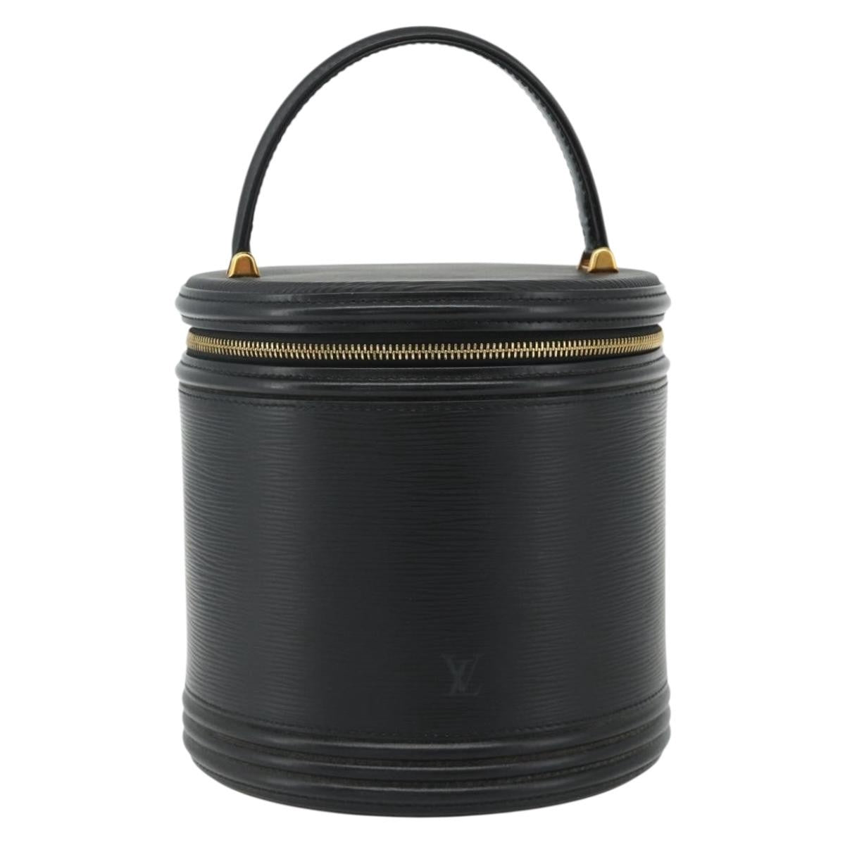 Louis Vuitton Cannes Epi Leather Black Leather Handbag (Pre-Owned)