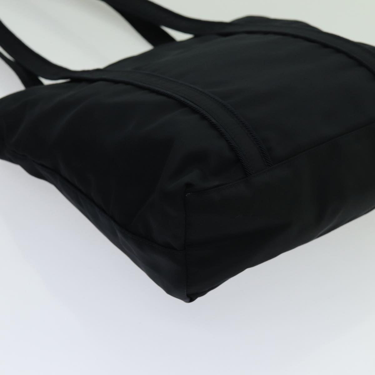 Prada Tessuto Black Synthetic Shoulder Bag (Pre-Owned)