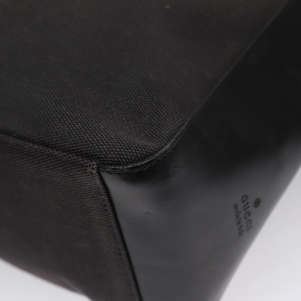 Gucci Hobo Black Canvas Shoulder Bag (Pre-Owned)