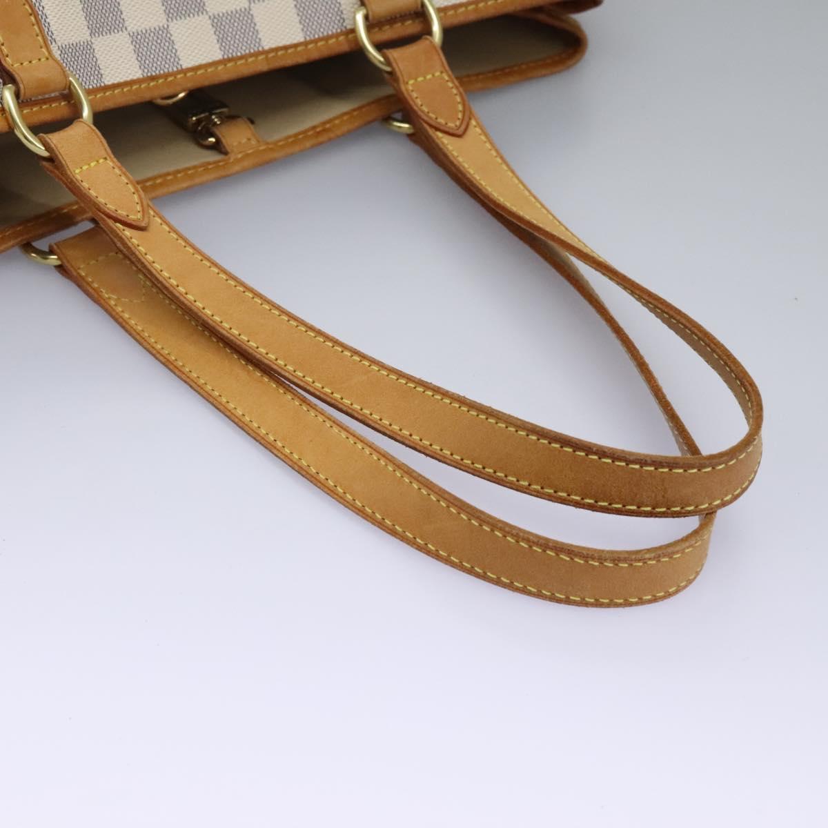 Louis Vuitton Batignolles Horizontal White Canvas Tote Bag (Pre-Owned)