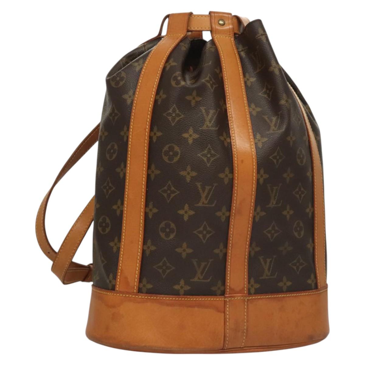 Louis Vuitton Randonnée Brown Canvas Shoulder Bag (Pre-Owned)
