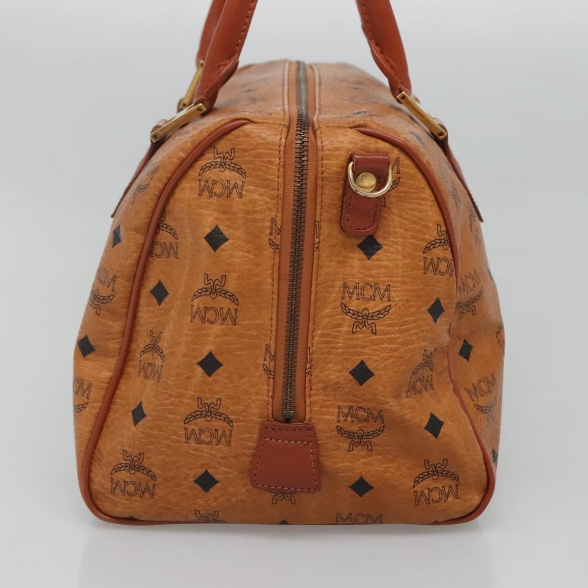 MCM Visetos Brown Canvas Travel Bag (Pre-Owned)