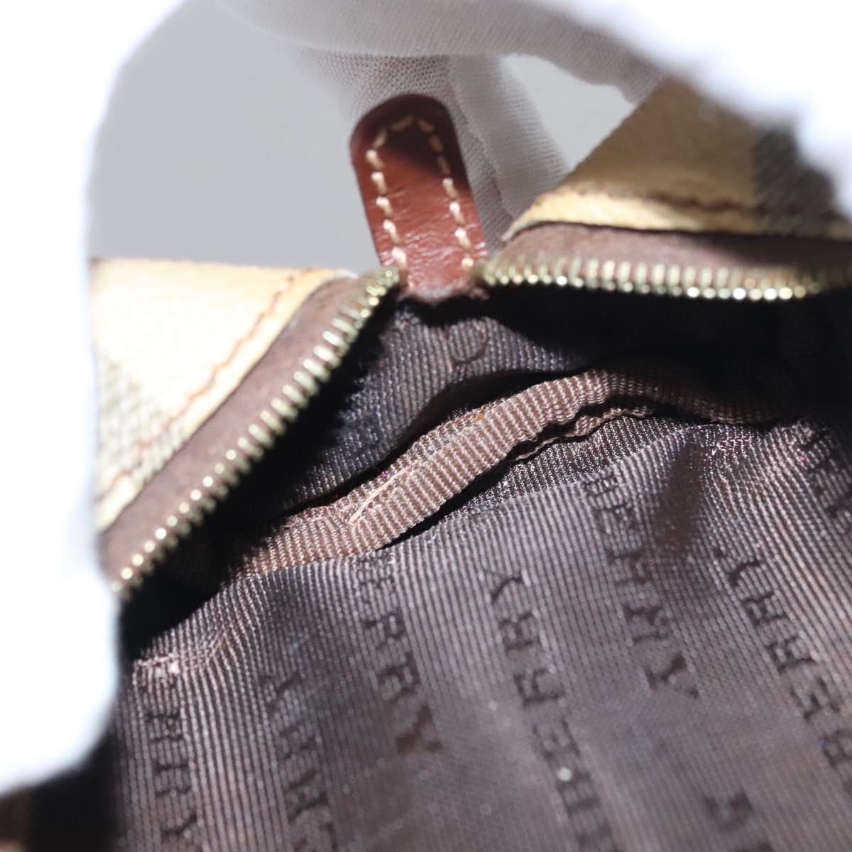 Burberry Nova Check Beige Canvas Clutch Bag (Pre-Owned)