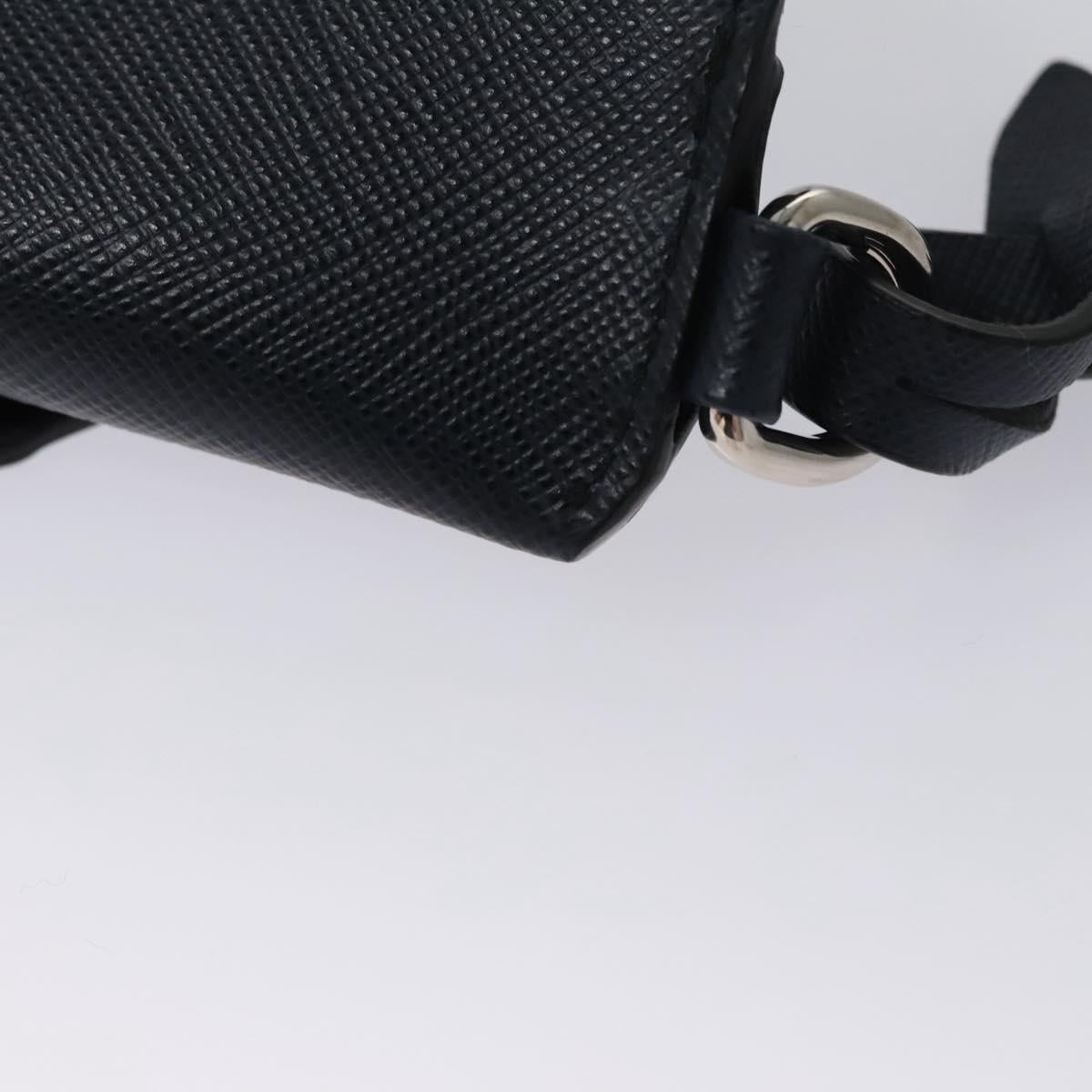 Prada -- Navy Leather Clutch Bag (Pre-Owned)