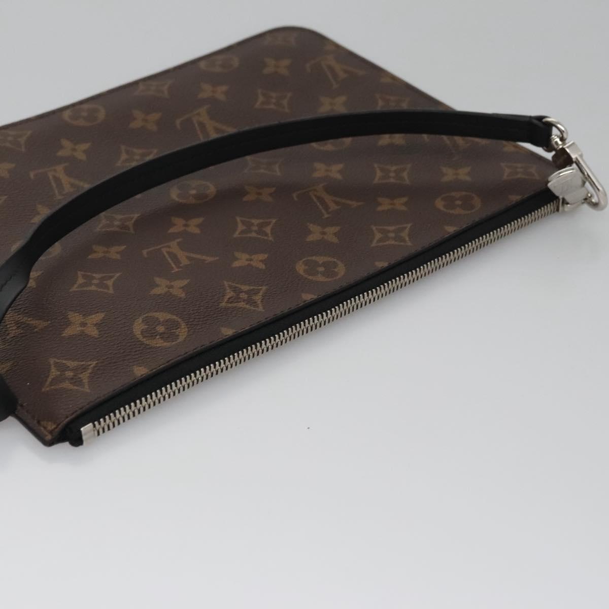Louis Vuitton Macassar Brown Canvas Clutch Bag (Pre-Owned)