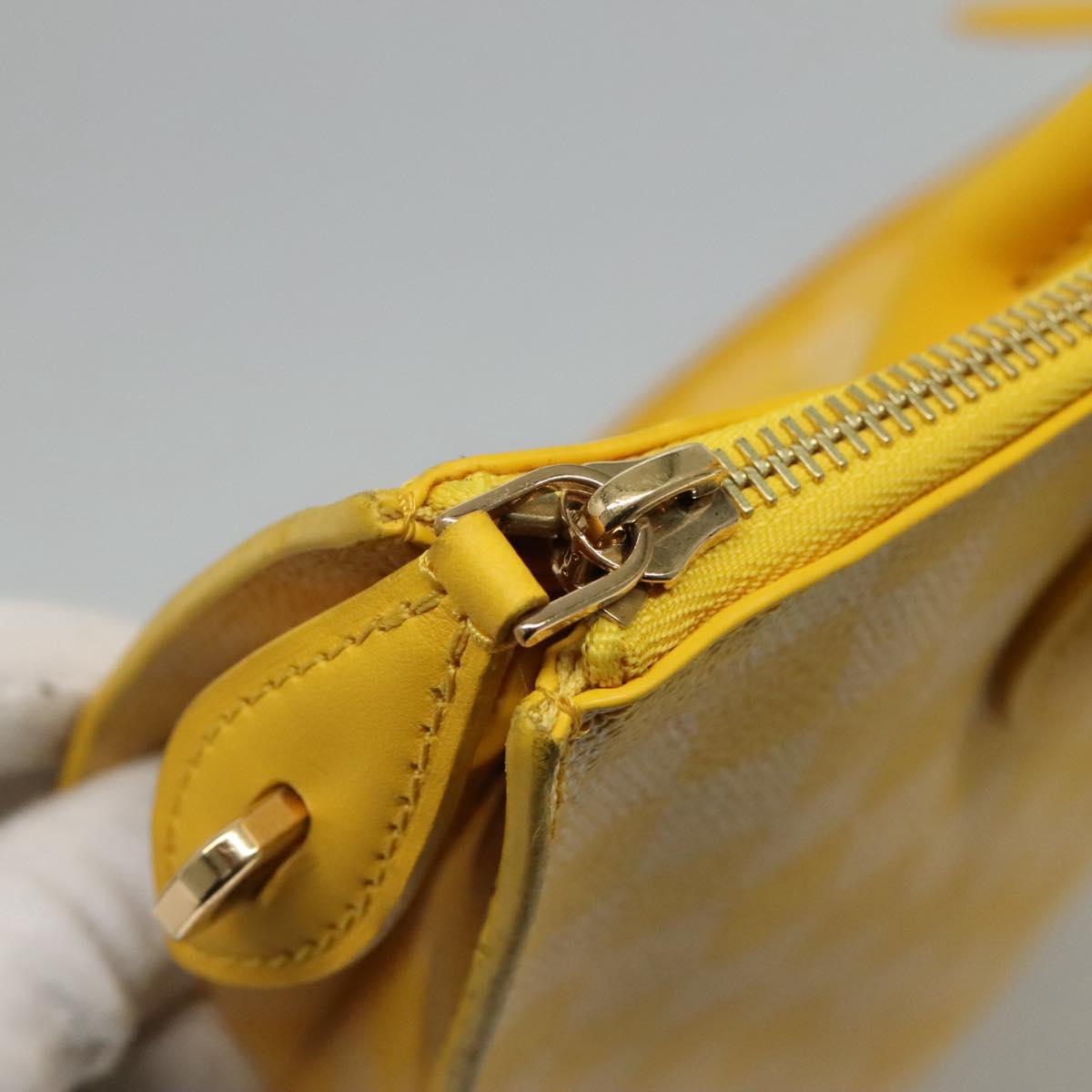 Louis Vuitton Yellow Canvas Handbag (Pre-Owned)
