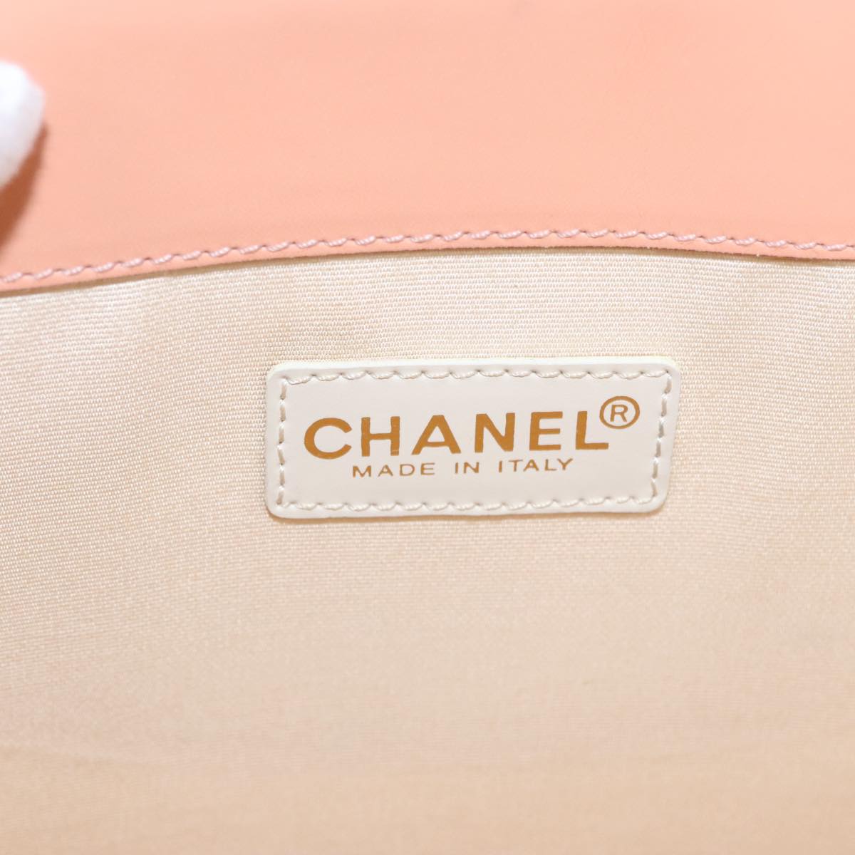 Chanel Coco Mark Pink Canvas Tote Bag (Pre-Owned)