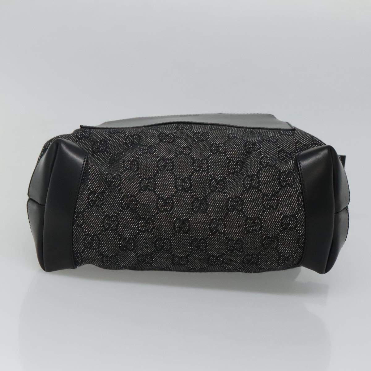Gucci Gg Canvas Black Canvas Tote Bag (Pre-Owned)