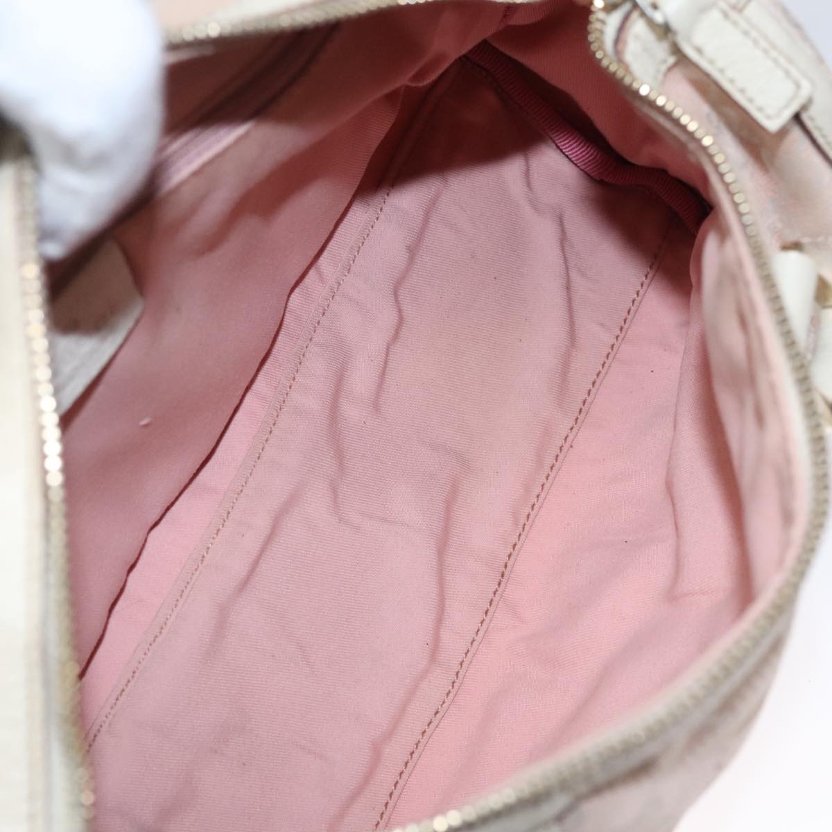 Gucci Gg Canvas Pink Canvas Handbag (Pre-Owned)