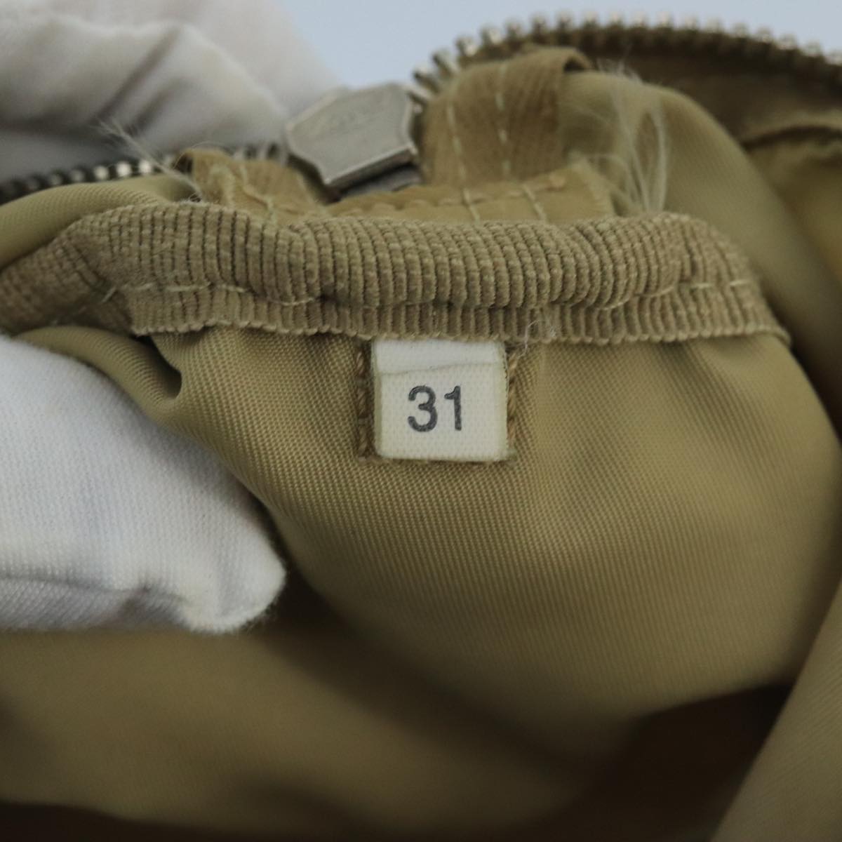 Prada Re-Nylon Beige Synthetic Handbag (Pre-Owned)