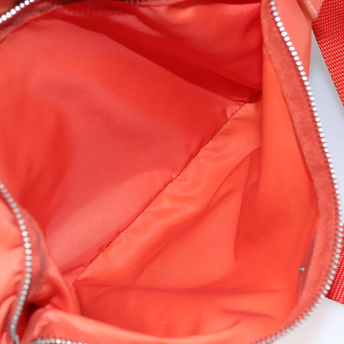 Prada Tessuto Orange Synthetic Shoulder Bag (Pre-Owned)