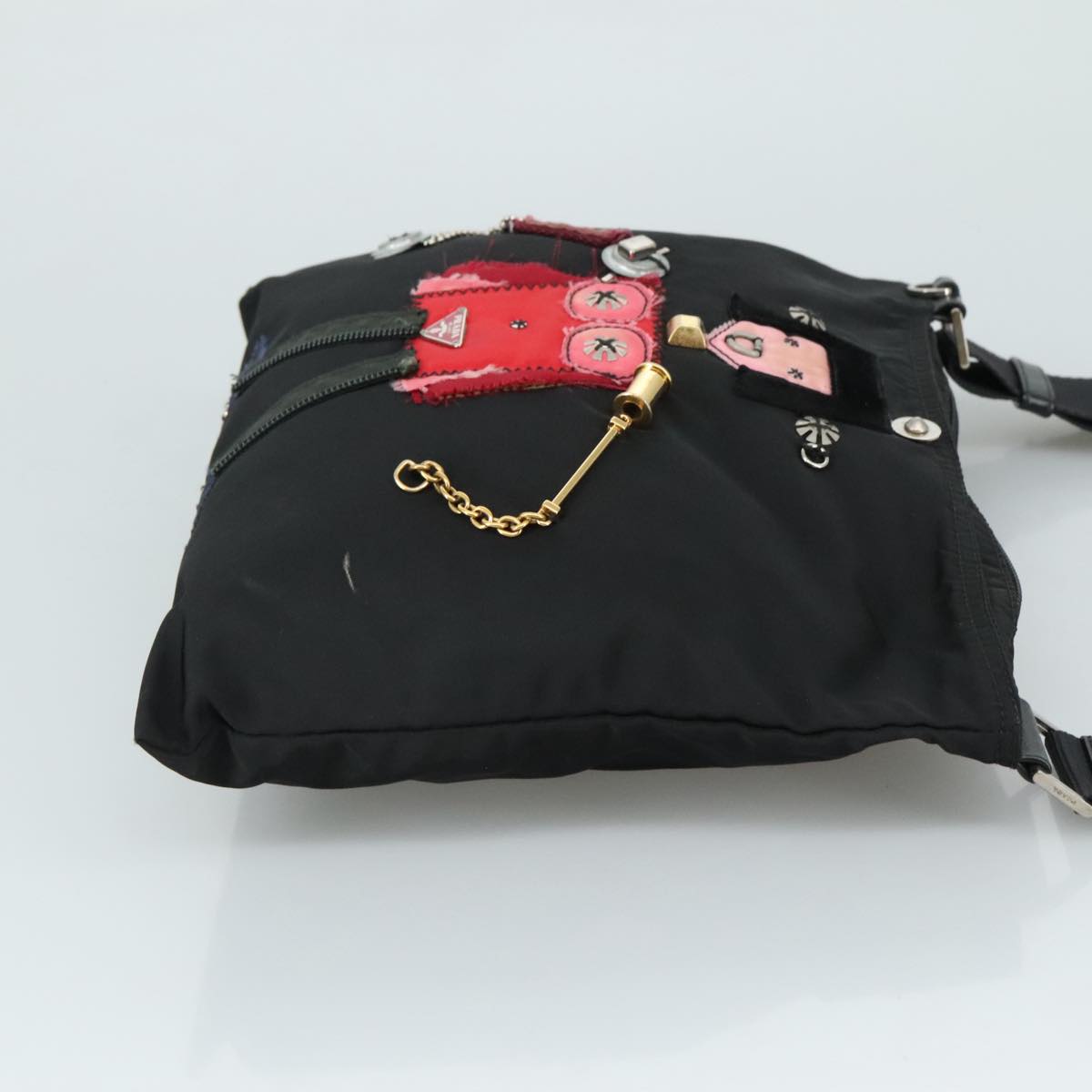 Prada Black Synthetic Shoulder Bag (Pre-Owned)