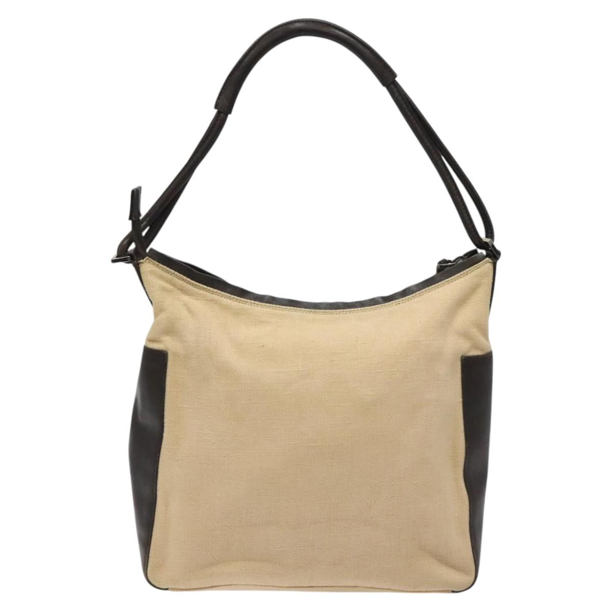 Gucci Beige Canvas Tote Bag (Pre-Owned)