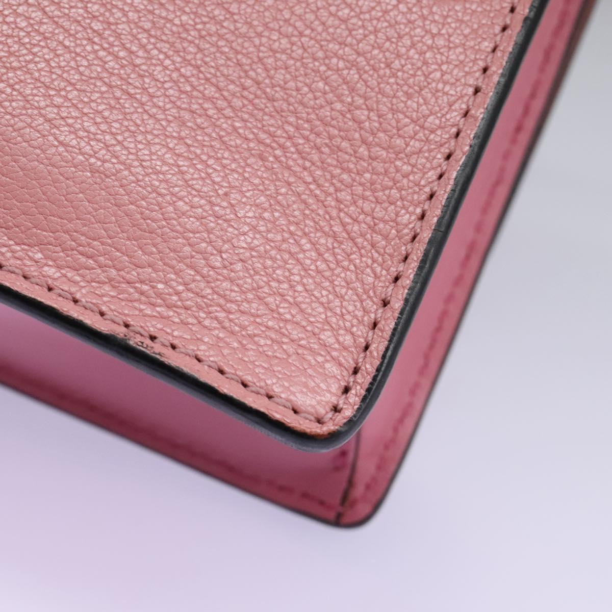 Miu Miu Madras Pink Leather Shoulder Bag (Pre-Owned)