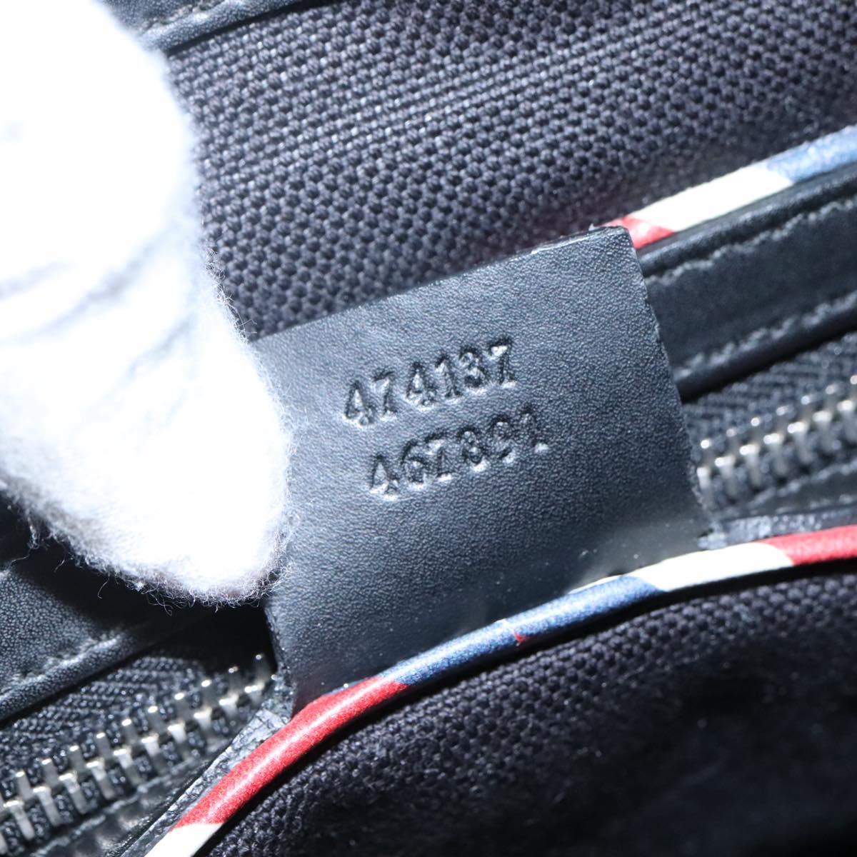 Gucci Gg Canvas Black Canvas Shoulder Bag (Pre-Owned)