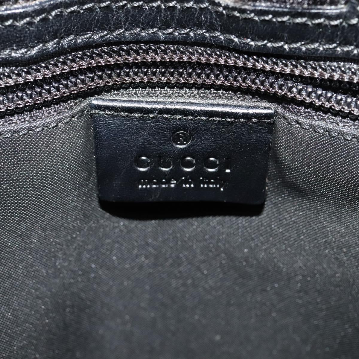 Gucci Gg Canvas Black Canvas Shoulder Bag (Pre-Owned)