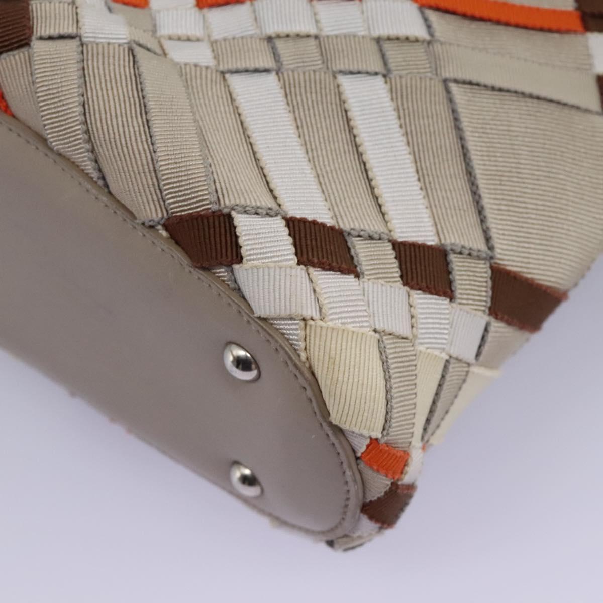 Salvatore Ferragamo Woven Multicolour Canvas Tote Bag (Pre-Owned)