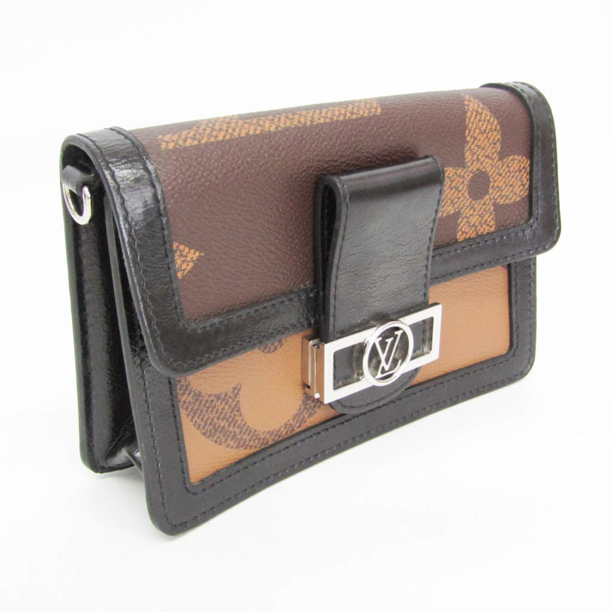 Louis Vuitton Dauphine Bumbag Reverse Monogram Giant Brown Canvas Crossbody Bag Bag (Pre-Owned)