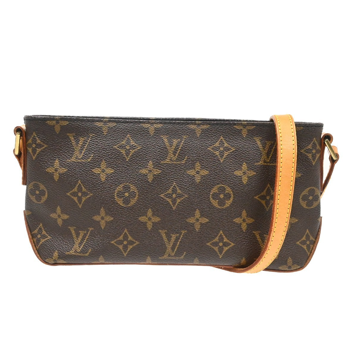 Louis Vuitton Trotteur Monogram Canvas Brown Canvas Handbag (Pre-Owned)