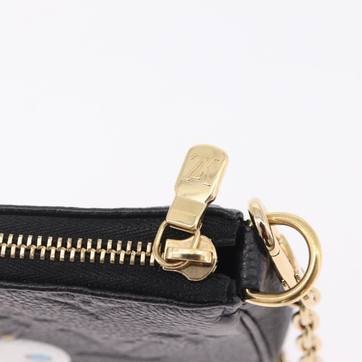 Louis Vuitton Pochette Accessoires Monogram Empreinte Leather Black Leather Clutche & Pouche Bag (Pre-Owned)