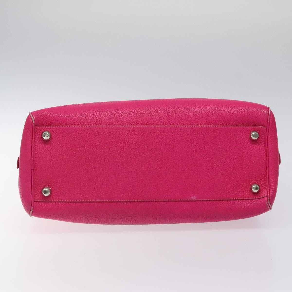 Loewe Vintage Anagram Leather Pink Leather Handbag (Pre-Owned)