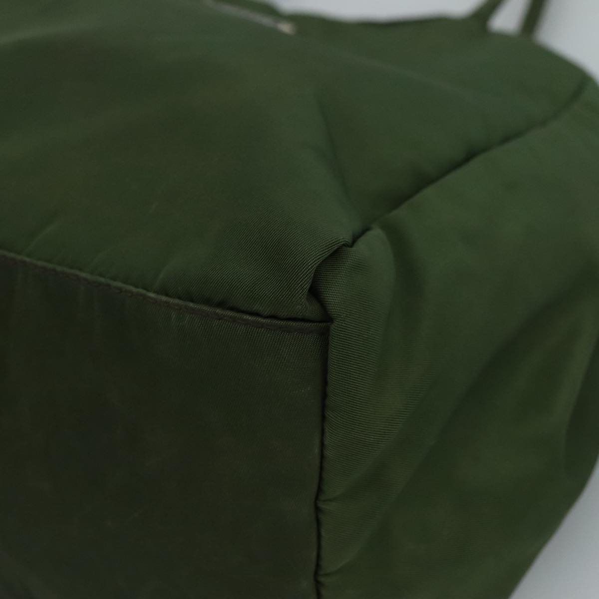 Prada Tessuto Khaki Synthetic Handbag (Pre-Owned)